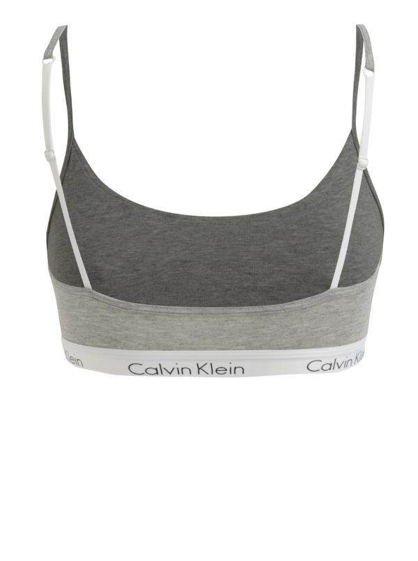 Sivá melírovaná podprsenka Calvin Klein Underwear