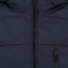 Modrá prešívaná bunda s kapucňou Burton Menswear London  