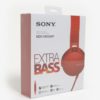 Červené slúchadlá s mikrofónom SONY Extra Bass