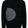 Bielo-čierny sveter z merino vlny Live Sweaters Error On The Moon