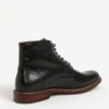 Čierne pánske kožené členkové topánky ALDO Lamere