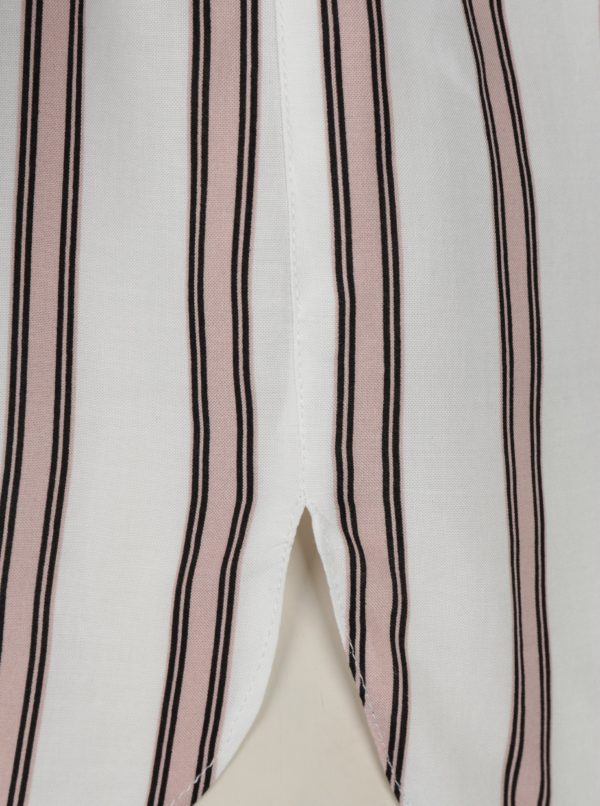 Ružovo-krémová pruhovaná košeľa Dorothy Perkins