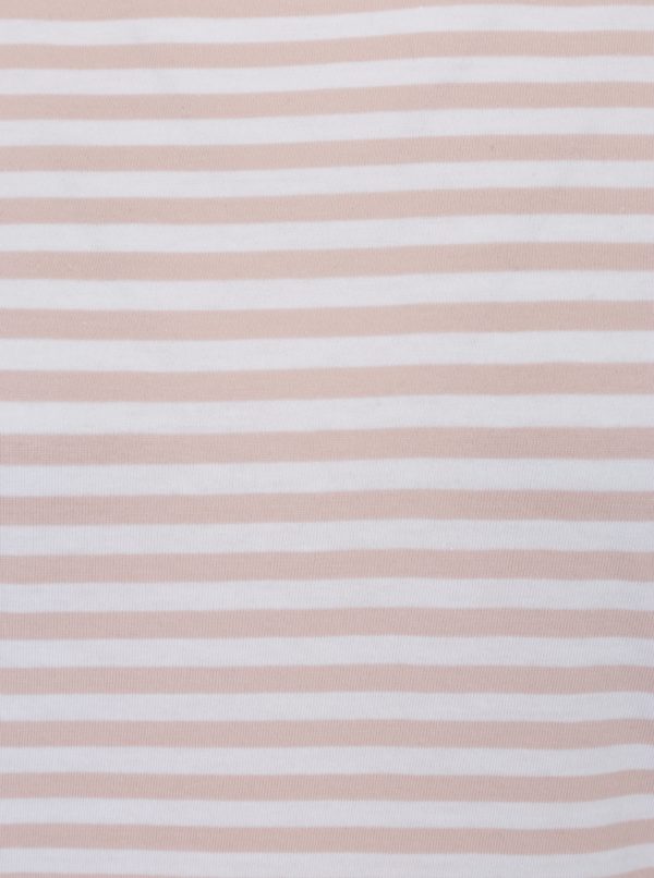 Bielo-ružové pruhované tričko Selected Femme MyPerfect