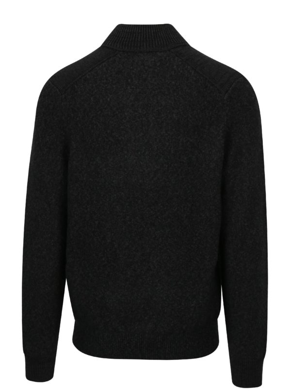 Tmavosivý pánsky melírovaný sveter s.Oliver