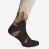 Krémovo-hnedé vzorované pánske ponožky V páru