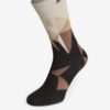 Krémovo-hnedé vzorované pánske ponožky V páru