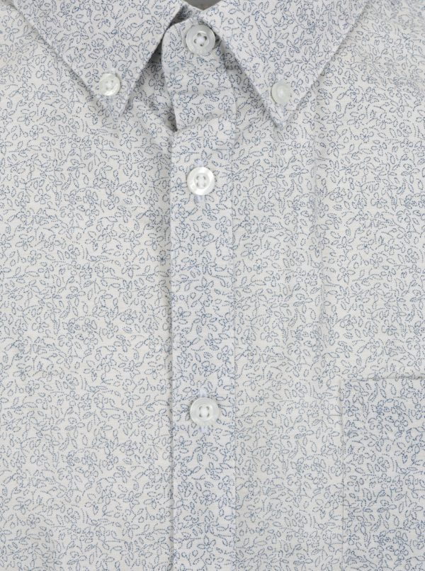 Krémová vzorovaná košeľa Burton Menswear London
