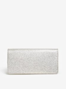 Dámska kožená trblietavá peňaženka v striebornej farbe ELEGA Amina