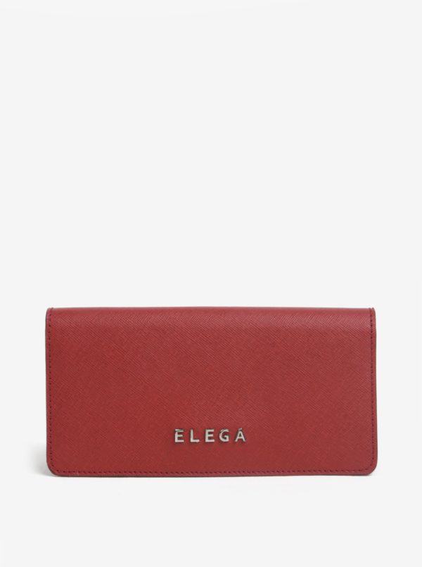 Červená dámska kožená peňaženka ELEGA Amina