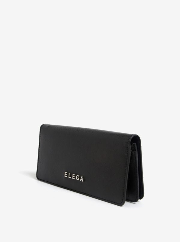 Čierna dámska kožená peňaženka ELEGA Amina