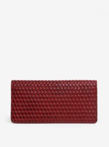 Červená dámska kožená vzorovaná peňaženka ELEGA Amina