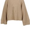 Béžový krátky oversize sveter s netopierími rukávmi ONLY Livency