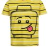 Žlté chlapčenské pruhované tričko s potlačou Lego Wear Thomas