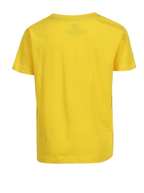 Žlté chlapčenské tričko s krátkym rukávom a potlačou Lego Wear
