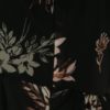Čierne kvetované minišaty s priesvitným rukávom Apricot