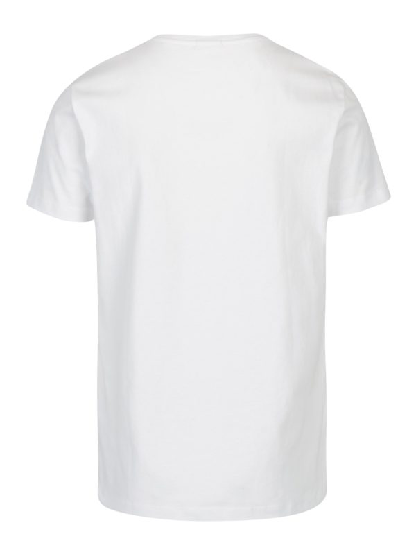 Biele pánske tričko s výšivkou Calvin Klein Jeans Bron