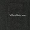 Tmavosivé pánske tričko s náprsným vreckom a potlačou Calvin Klein Jeans Bolan