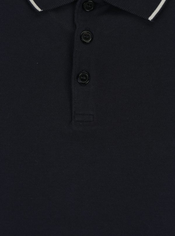 Tmavomodrá pánska polokošeľa Calvin Klein Jeans Paul