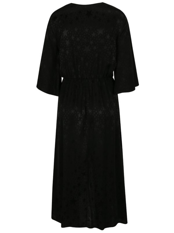 Čierne vzorované šaty Miss Selfridge