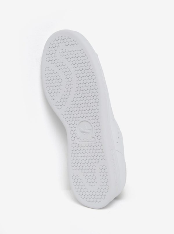 Biele dámske tenisky s farebným detailom adidas Originals Stan Smith