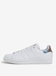 Biele dámske tenisky s farebným detailom adidas Originals Stan Smith