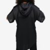 Čierne dlhé oversize tričko s kapucňou Ivy Park