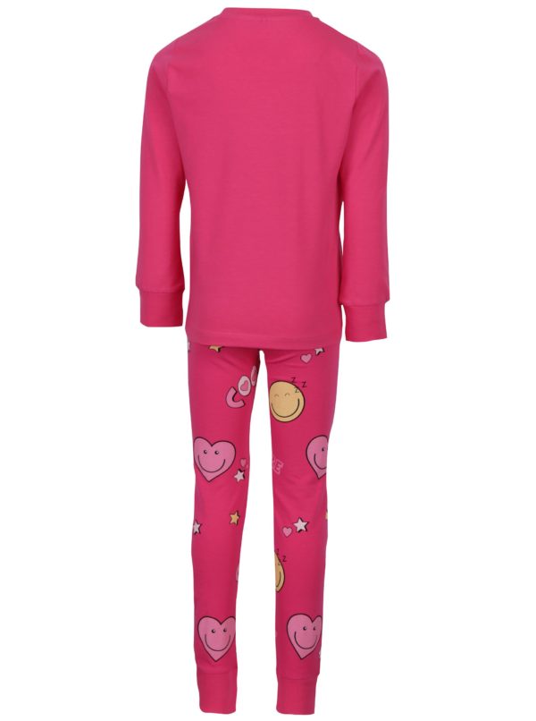 Ružové dievčenské pyžamo s potlačou name it Happy