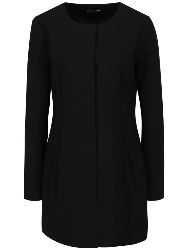 Čierny kabát Jacqueline de Yong New Brighton