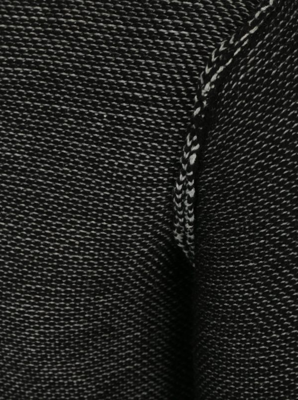 Čierny pánsky melírovaný sveter s prímesou vlny Jimmy Sanders