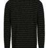 Sivo-čierny pánsky pruhovaný sveter s.Oliver