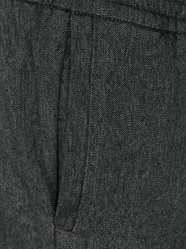 Tmavosivé melírované pánske nohavice Tommy Hilfiger Active