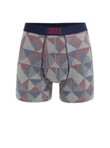 Modro-sivé pánske vzorované boxerky SAXX Ultra Regular fit