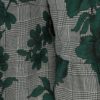 Zeleno-čierna kvetovaná voľná tunika Dorothy Perkins Curve