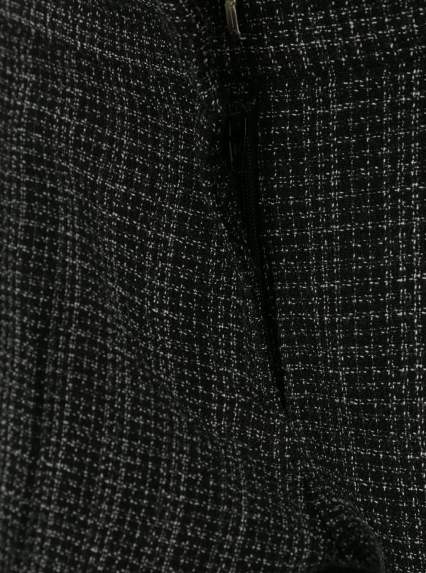 Čierne vzorované skrátené nohavice Dorothy Perkins Petite
