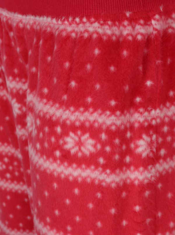Krémovo–červené pyžamo s vianočným motívom Dorothy Perkins
