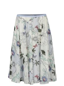 Krémová kvetovaná sukňa Tommy Hilfiger