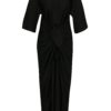 Čierne oversize šaty s opaskom La femme MiMi