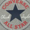 Sivé dámske melírované tričko s potlačou Converse Core