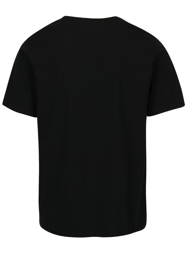 Čierne pánske tričko s krátkym rukávom Converse Chuckpatch