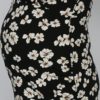 Čierne kvetované tehotenské tričko/tričko na kojenie Dorothy Perkins Maternity