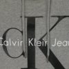 Sivá dámska mikina s kapucňou a potlačou Calvin Klein Jeans