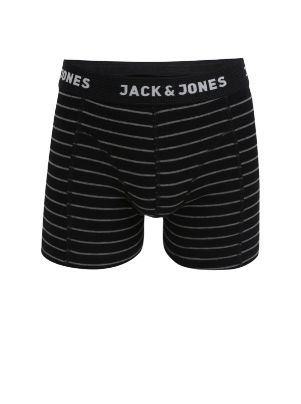 Súprava troch boxeriek v čiernej farbe Jack & Jones Classic