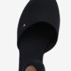Tmavomodré sandále na plnom podpätku Tommy Hilfiger