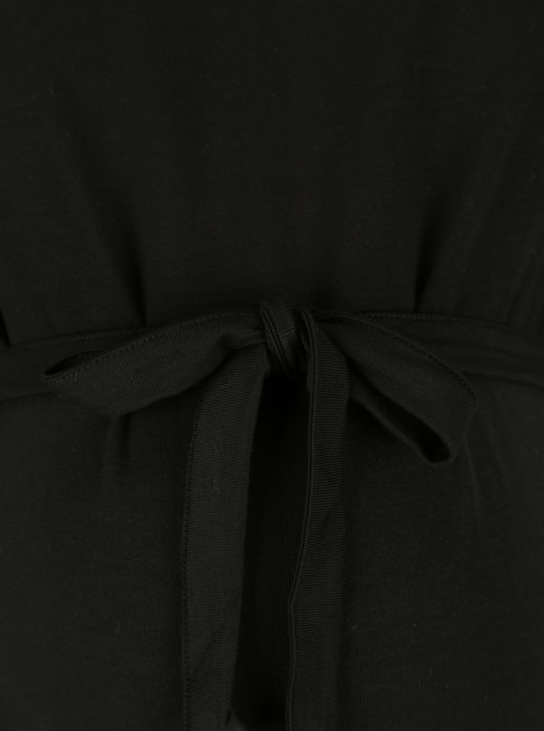 Čierne tehotenské šaty s opaskom Mama.licious Nania