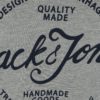 Sivé melírované tričko s potlačou Jack & Jones New Raffa