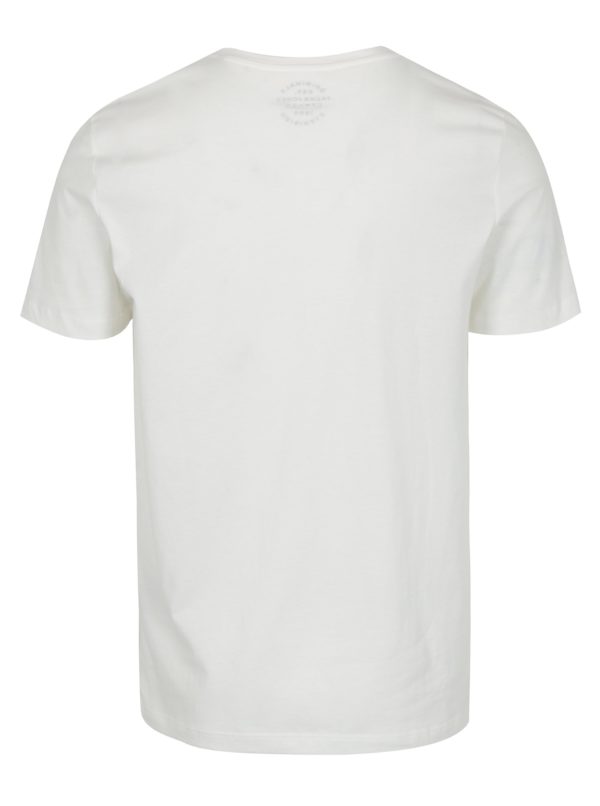 Krémové tričko s potlačou Jack & Jones New Raffa