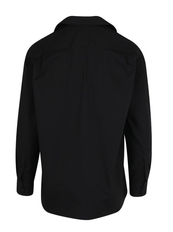 Čierna comfort fit košeľa s dlhým rukávom JP 1880