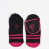 Súprava troch párov dievčenských pruhovaných členkových ponožiek v ružovej farbe Bóboli