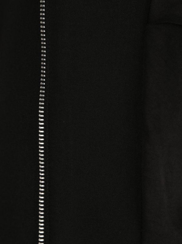 Čierne dámske sako na zips Pietro Filipi