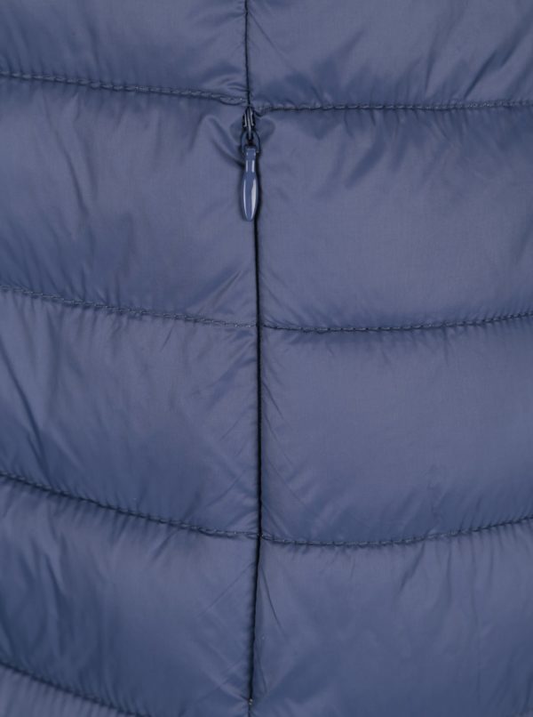 Modrý prešívaný kabát Yest